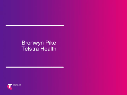 Bronwyn Pike Telstra Health