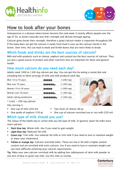 How to look after your bones