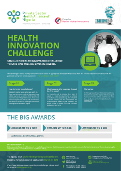 See the Health Innovation Challenge Poster Here