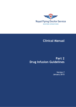 Clinical Manual Part 2 Drug Infusion Guidelines