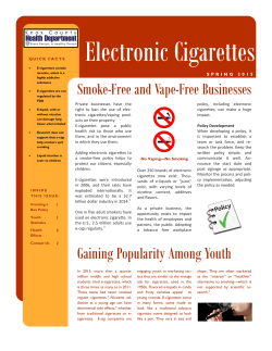 E-cigarette Policy for Businesses