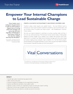 Empower Your Internal Champions to Lead
