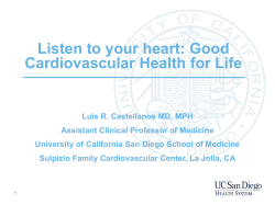 Listen to your heart: Good Cardiovascular Health for Life