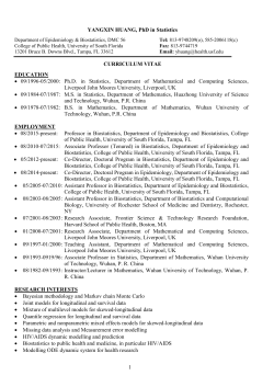 CURRICULUM VITAE - USF Health
