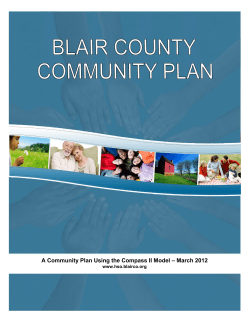 Blair County Community Plan - Healthy Blair County Coalition