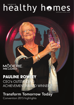 PAULINE ROWLEY - Healthy Homes Magazine Archive