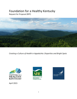 to the full RFP - Foundation for a Healthy Kentucky