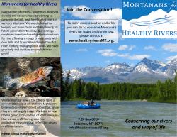 MHR Brochure 2015.pptx - Montanans For Healthy Rivers