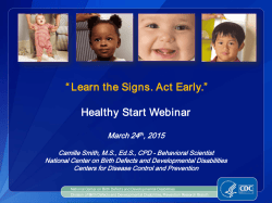 Learn The Signs. Act Early.