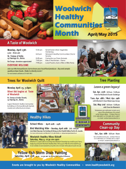 April 2015 Healthy Communities for Observer