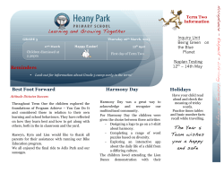 Integrity - Heany Park Primary School