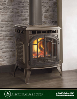 DIRECT VENT GAS STOVES - Hearth & Home Technologies