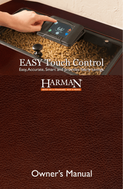 EASY Touch Control Owners Manual