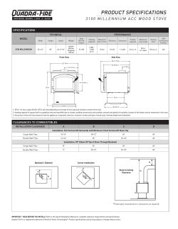 PRODUCT SPECIFICATIONS - Hearth & Home Technologies