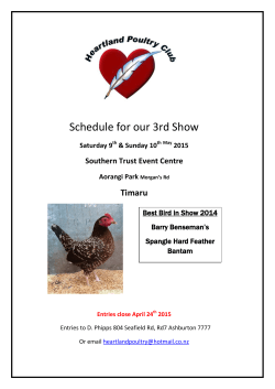 Schedule 2015 - Heartland Poultry