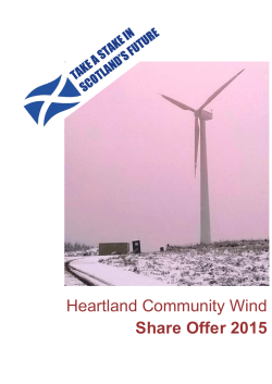 Heartland Community Wind Share Offer 2015