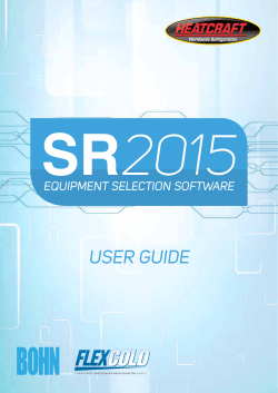 sr2015 user guide - Heatcraft Worldwide Refrigeration