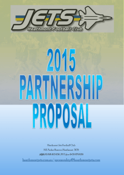 Jets Partnership Proposal 2015