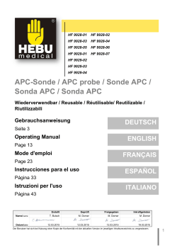 Instrucciones de Sonda APC reutilizable  (EspaÃ±ol)