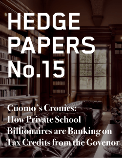 Cuomo`s Cronies: How Private School Billionaires