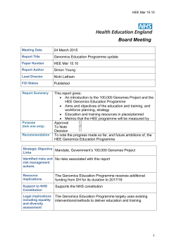 Board Meeting - Health Education England