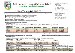 Ihre Vorteile bei WLW - Der Hegering Golmer MÃ¼hlbach