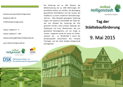 Informationsflyer - Heilbad Heiligenstadt