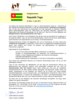 Republik Togo - IHK Heilbronn