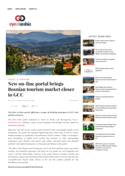 New on-line portal brings Bosnian tourism market