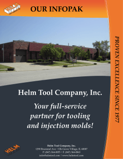OUR INFOPAK Helm Tool Company, Inc. Your full