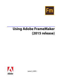 FrameMaker Help PDF