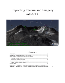 Importing Terrain and Imagery into STK