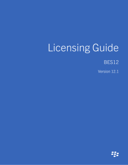 BES12-Licensing Guide
