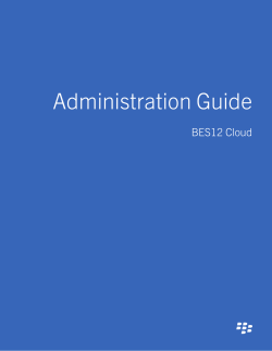 BES12 Cloud Administration Guide