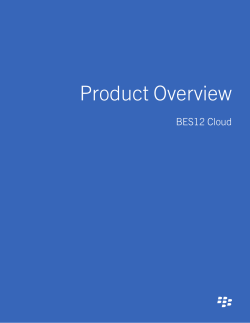 BES12 Cloud Product Overview