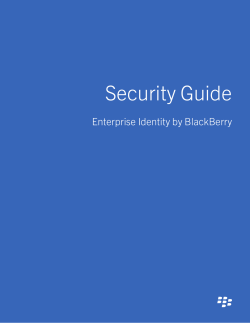 Enterprise Identity by BlackBerry
