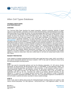Allen Cell Types Database