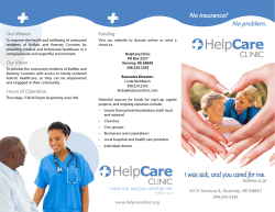 View Our Brochure - Help Care Clinic
