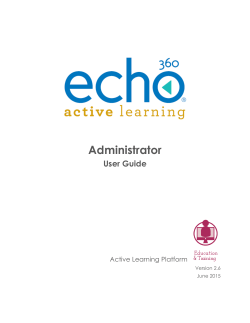 Administrator Guide - Active Learning Platform Online Help