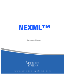 NeXML Manual.book - Esko Help Center