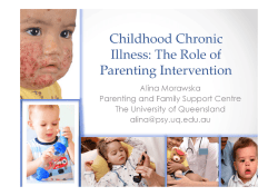 Childhood Chronic Illness: The Role of Parenting Intervention
