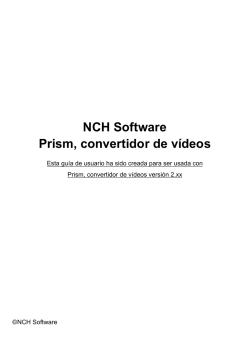 NCH Software Prism, convertidor de vÃ­deos