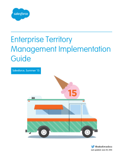 Enterprise Territory Management Implementation Guide