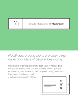 Secure Messaging for Healthcare