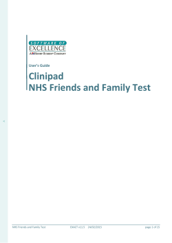 NHS Friends and Family Test