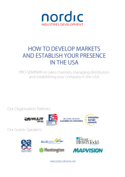 how to develop markets and establish your presence in the usa