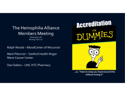 Accreditation - The Hemophilia Alliance