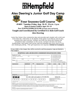 Alex Deering`s Junior Golf Day Camp Four