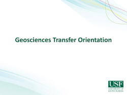 Transfer Orientation Presentation