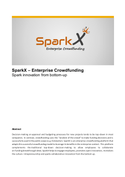 SparkX â Enterprise Crowdfunding